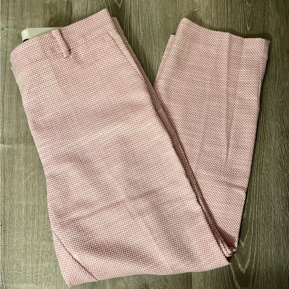 Ann Taylor The Eva Ankle Pant in Texture - Frosty Magenta - Picture 1 of 12